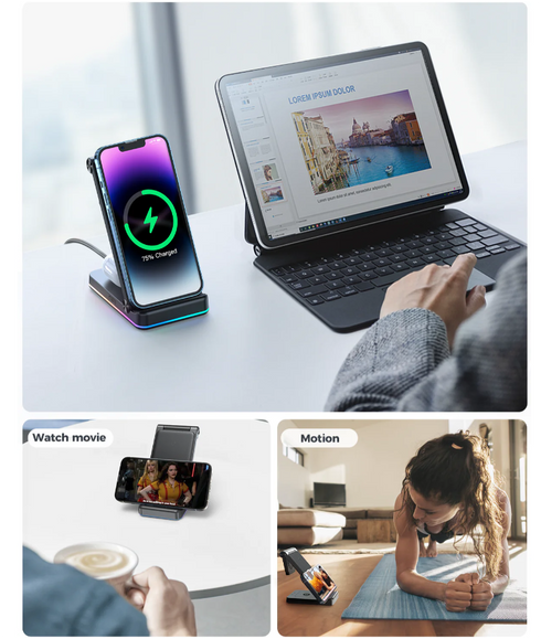 Joyroom 3-in-1 Foldable Wireless Charging Station