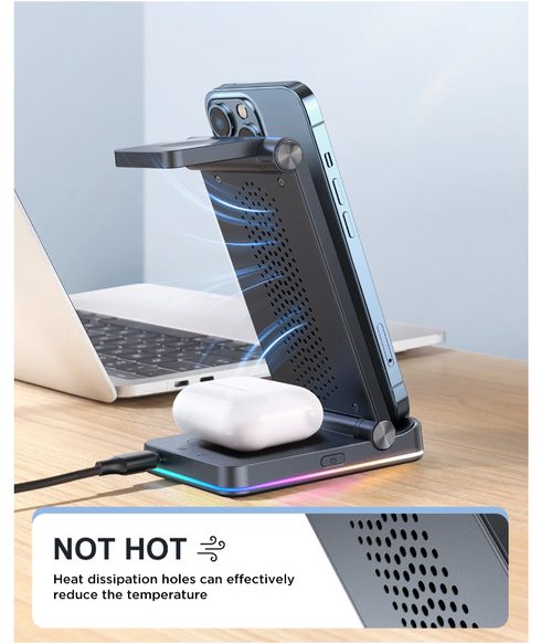 Joyroom 3-in-1 Foldable Wireless Charging Station