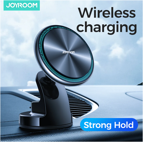 Joyroom 15W Magnetic Wireless Car Charger With LED Ring and MagSafe (JR-ZS290)