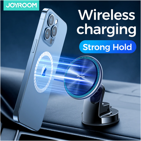 Joyroom 15W Magnetic Wireless Car Charger With LED Ring and MagSafe (JR-ZS290)