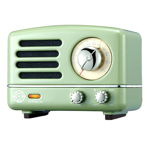 MUZEN OTR Metal Portable FM Radio Bluetooth Speaker-Green