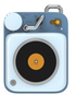 MUZEN Button Mini Portable Wireless Bluetooth Speaker-Berry Blue