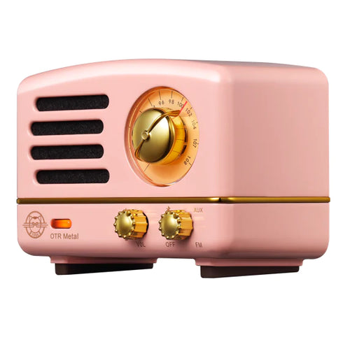 MUZEN OTR Metal Portable FM Radio Bluetooth Speaker-Pink