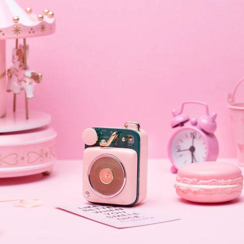 MUZEN Button Mini Portable Wireless Bluetooth Speaker-Candy Pink