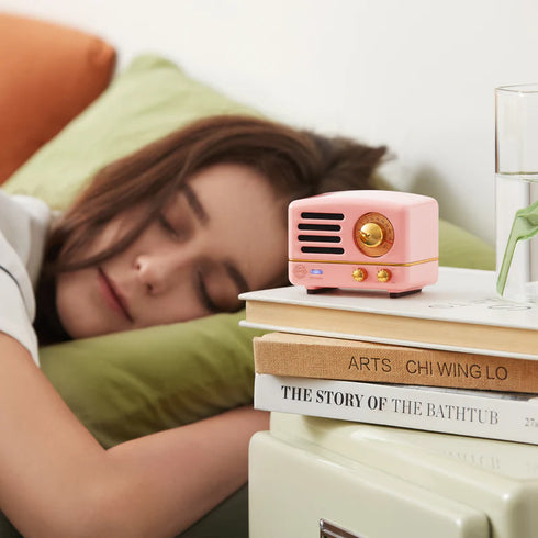 MUZEN OTR Metal Portable FM Radio Bluetooth Speaker-Pink