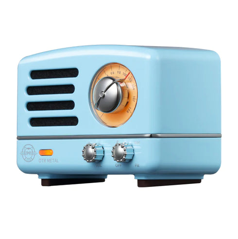MUZEN OTR Metal Portable FM Radio Bluetooth Speaker-Blue