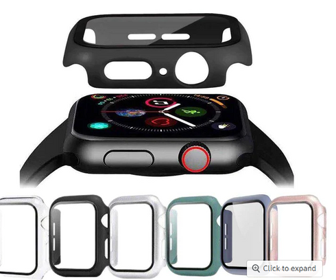 Tempered Glass Case 38mm/40mm/41mm/42mm/44mm/45mm/49mm For Apple Watch