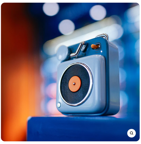 MUZEN Button Mini Portable Wireless Bluetooth Speaker-Berry Blue