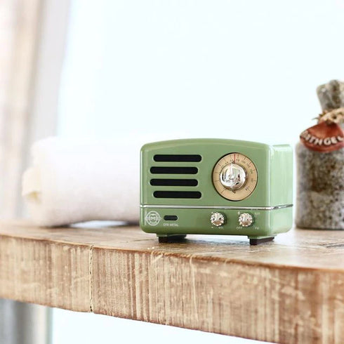 MUZEN OTR Metal Portable FM Radio Bluetooth Speaker-Green