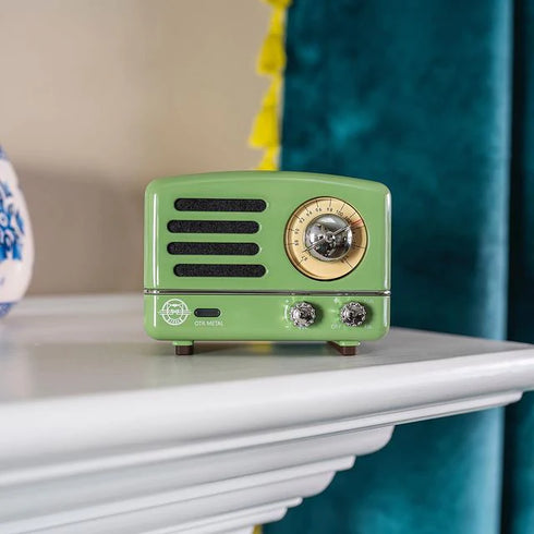MUZEN OTR Metal Portable FM Radio Bluetooth Speaker-Green