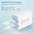 20W PD+QC 3.0 Fast Charger Wall Adapter