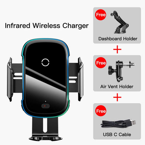 Baseus 15W QI Car Cradle Mount Charging