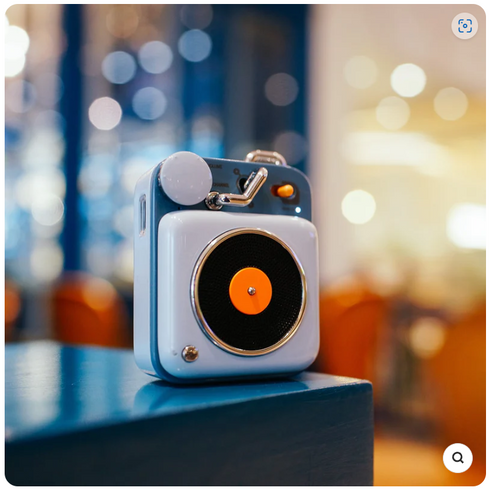 MUZEN Button Mini Portable Wireless Bluetooth Speaker-Berry Blue