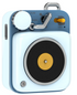 MUZEN Button Mini Portable Wireless Bluetooth Speaker-Berry Blue