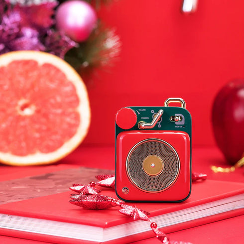 MUZEN Button Mini Portable Wireless Bluetooth Speaker-Scarlet Red