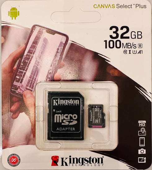 32GB Micro SD Card w/ SD Adaptor