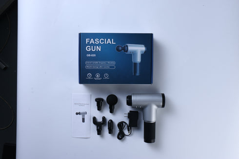 6 Speed Massage Gun 4 Heads Muscle Massage Chargeable Handheld Deep Tissue