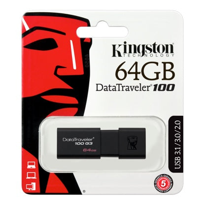 Kingston 64GB USB Thumb Drive USB3.1/3.0/2.0