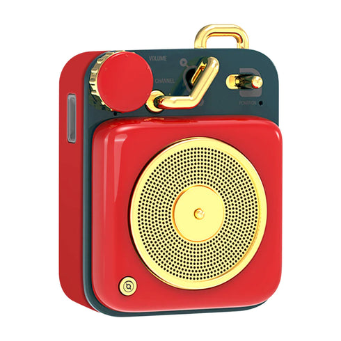 MUZEN Button Mini Portable Wireless Bluetooth Speaker-Scarlet Red