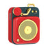MUZEN Button Mini Portable Wireless Bluetooth Speaker-Scarlet Red