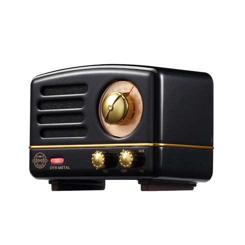 MUZEN OTR Metal Portable FM Radio Bluetooth Speaker-Black