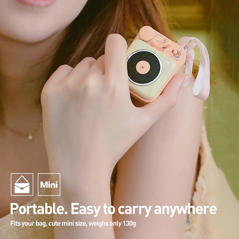 MUZEN Button Mini Portable Wireless Bluetooth Speaker-Cantaloupe Yellow