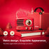 MUZEN OTR Metal Portable FM Radio Bluetooth Speaker-Red