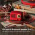 MUZEN OTR Metal Portable FM Radio Bluetooth Speaker-Red