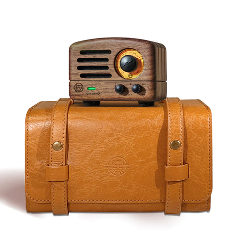 MUZEN OTR Portable Retro FM Radio Bluetooth Speaker-Walnutwood