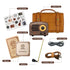 MUZEN OTR Portable Retro FM Radio Bluetooth Speaker-Walnutwood